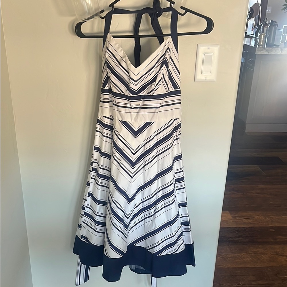 Halter V-neck Dress